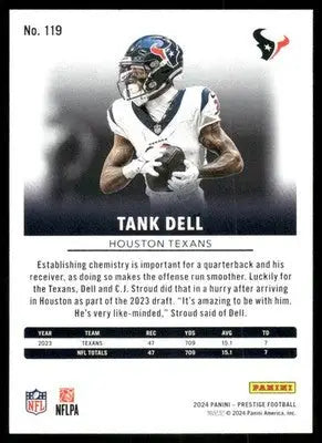 2024 Panini Prestige Tank Dell #119 Football - Football Card Single