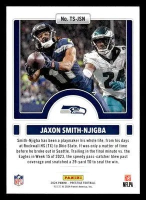 2024 Panini Prestige #TS-JSN Jaxon Smith-Njigba Time Stamped - Football Card Single