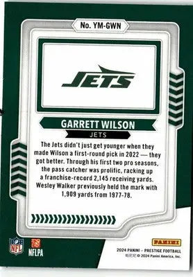 2024 Panini Prestige #YM-GWN Garrett Wilson Youth Movement - Football Card Single