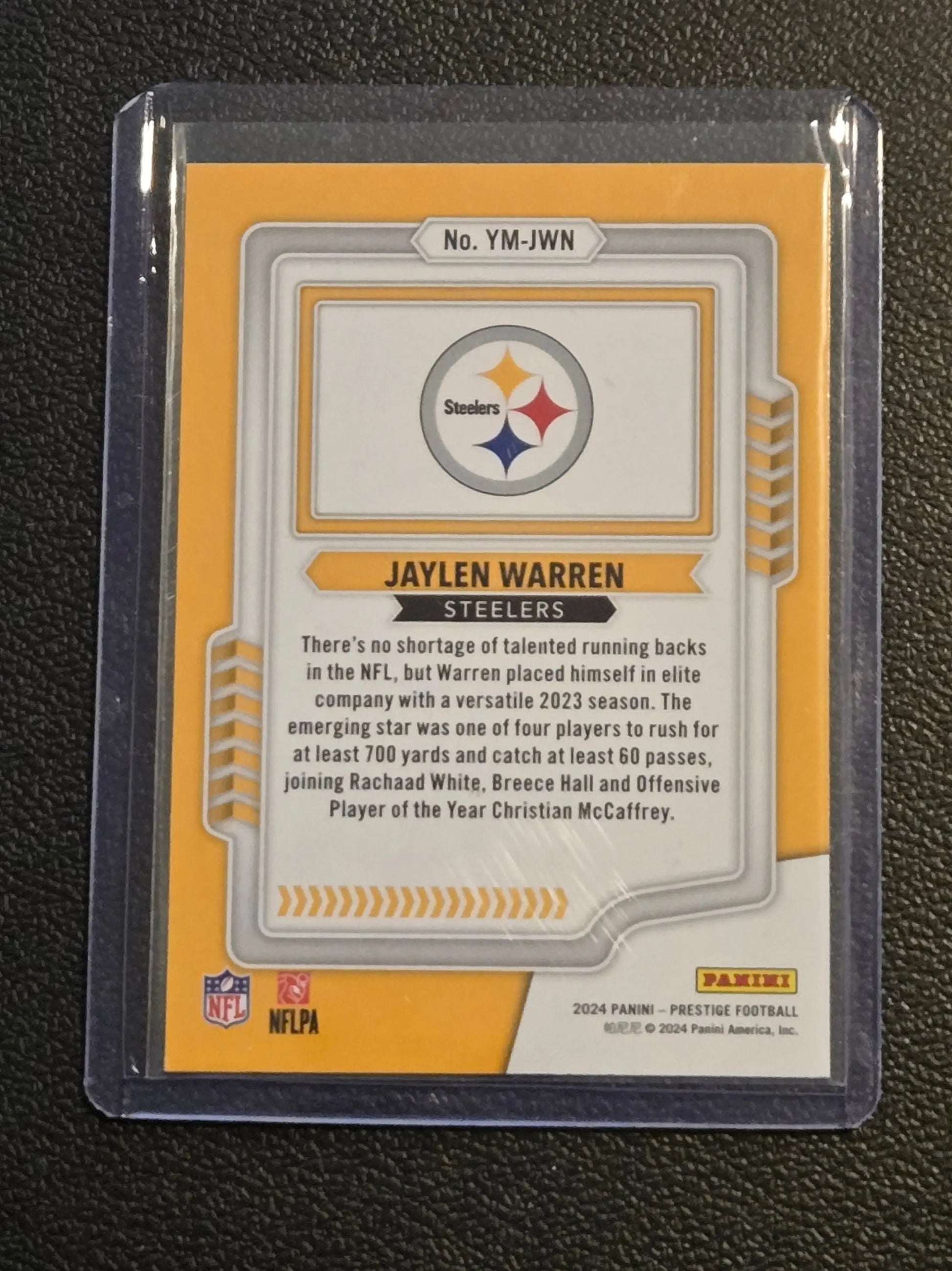 2024 Panini Prestige #YM-JWN Jaylen Warren Youth Movement - Football Card Single