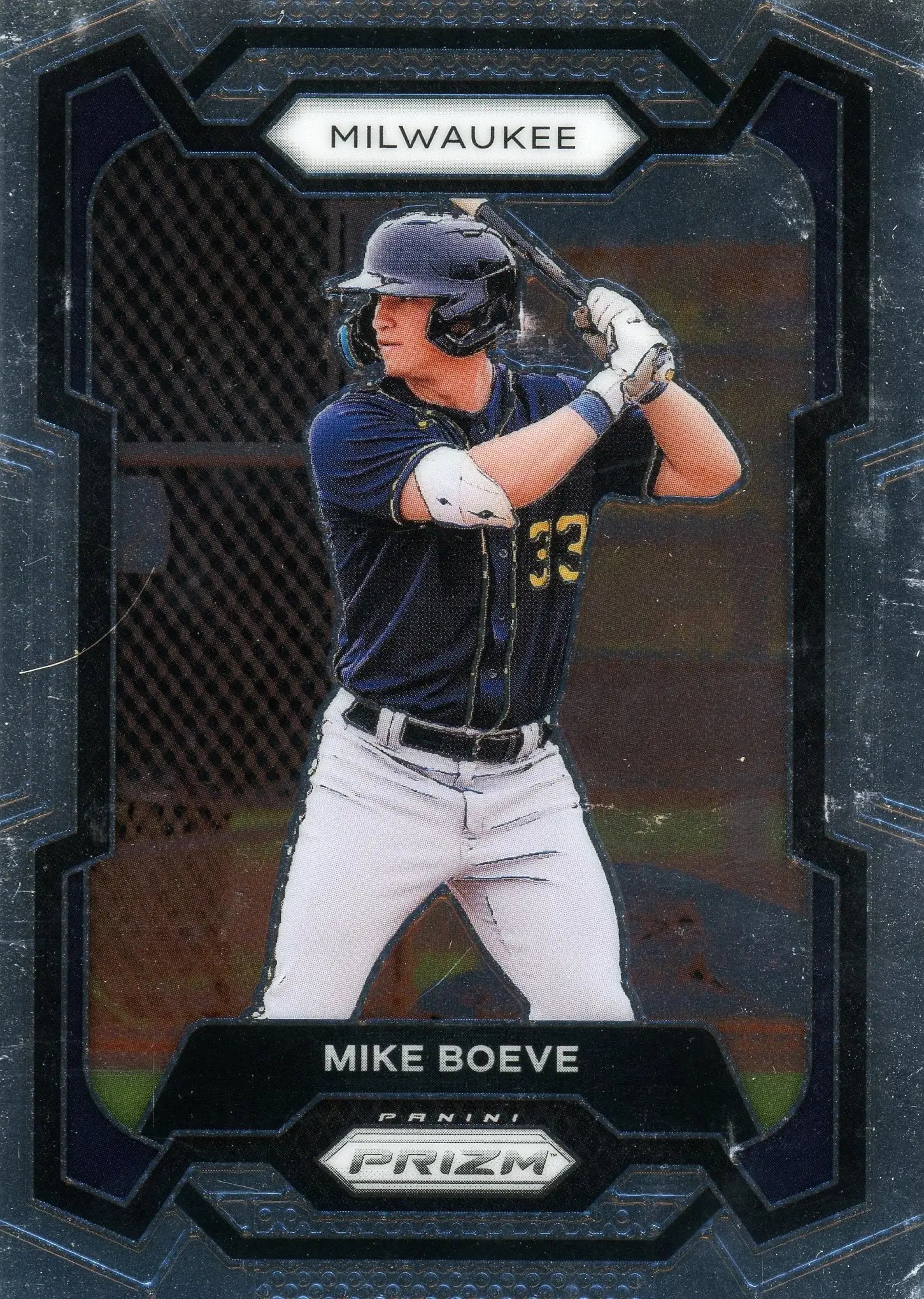 2024 Panini Prizm #107 Mike Boeve Milwaukee Brewers Prospect - Baseball Card Single