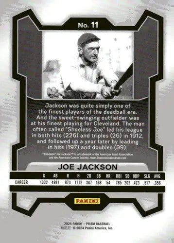 2024 Panini Prizm #11 Joe Jackson NM-MT ID:76095 - Baseball Card Single