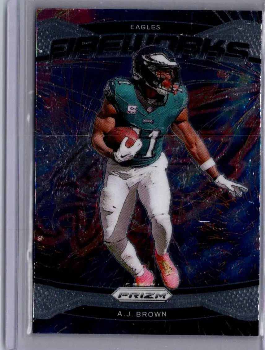 2024 Panini Prizm #13 A.J. Brown Fireworks - Football Card Single