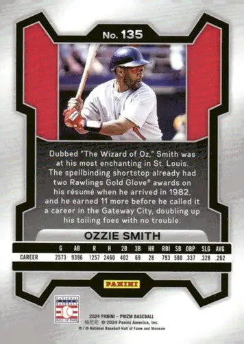 2024 Panini Prizm #135 Ozzie Smith NM-MT Cardinals ID:76528 - Baseball Card Single