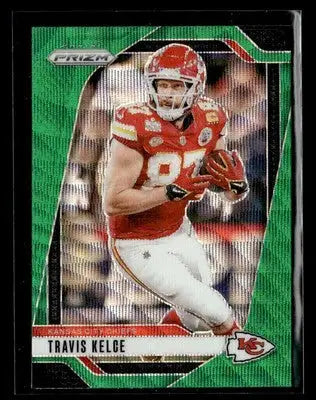 2024 Panini Prizm #140 Travis Kelce Green Wave - Football Card Single