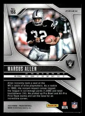 2024 Panini Prizm #155 Marcus Allen Lazer - Football Card Single