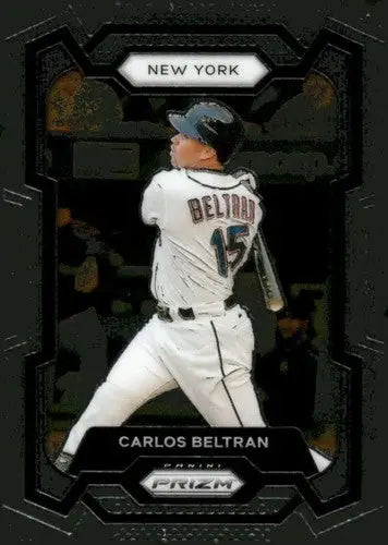 2024 Panini Prizm Carlos Beltran baseball card with original gloss Mets ID 76292