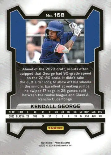 2024 Panini Prizm #168 Kendall George NM-MT Dodgers ID:76301 - Baseball Card Single