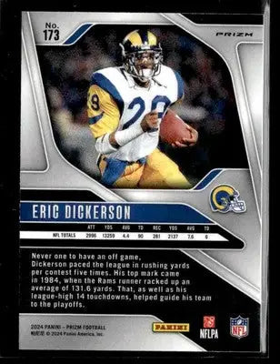 2024 Panini Prizm #173 Eric Dickerson Pink - Football Card Single