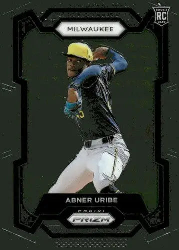 Abner Uribe baseball card from Panini Prizm 2024 with original gloss Brewers ID 76305