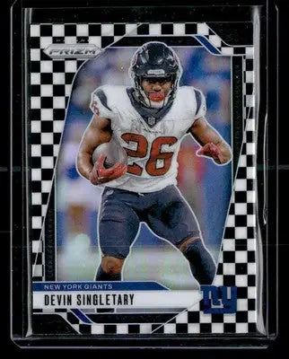 2024 Panini Prizm #213 Devin Singletary Black and White Checker - Football Card Single
