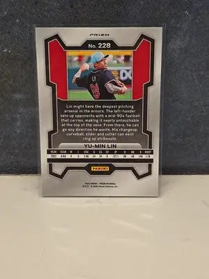 2024 Panini Prizm #228 Yu-Min Lin Silver Prizm Arizona Diamondbacks Baseball