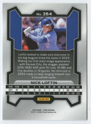 2024 Panini Prizm #264 Nick Loftin NM-MT Royals ID:76551 - Baseball Card Single