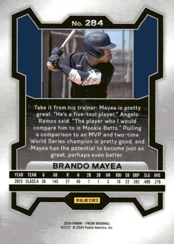 2024 Panini Prizm #284 Brando Mayea NM-MT Yankees ID:76554 - Baseball Card Single