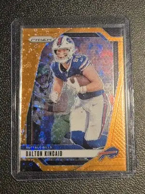 2024 Panini Prizm #30 Dalton Kincaid Orange Disco Prizm - Football Card Single