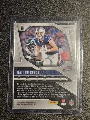 2024 Panini Prizm #30 Dalton Kincaid Orange Disco Prizm - Football Card Single