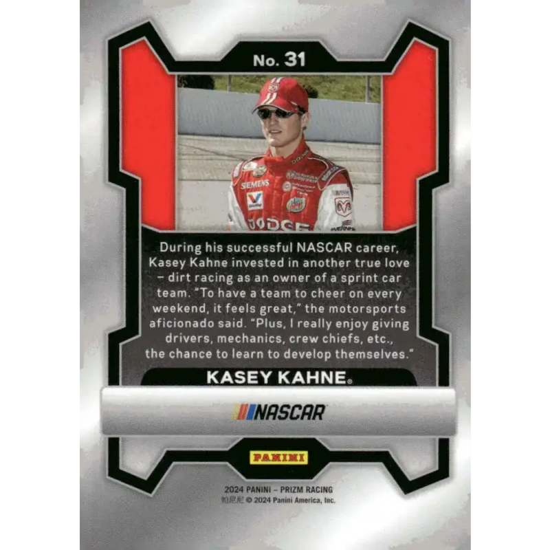 2024 Panini Prizm #31 Kasey Kahne NM-MT Dodge Dealers/Evernham Motorsports/Dodge Racing Card - Racing Card Single