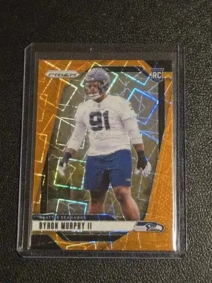 2024 Panini Prizm #317 Byron Murphy II Orange Ice - Football Card Single