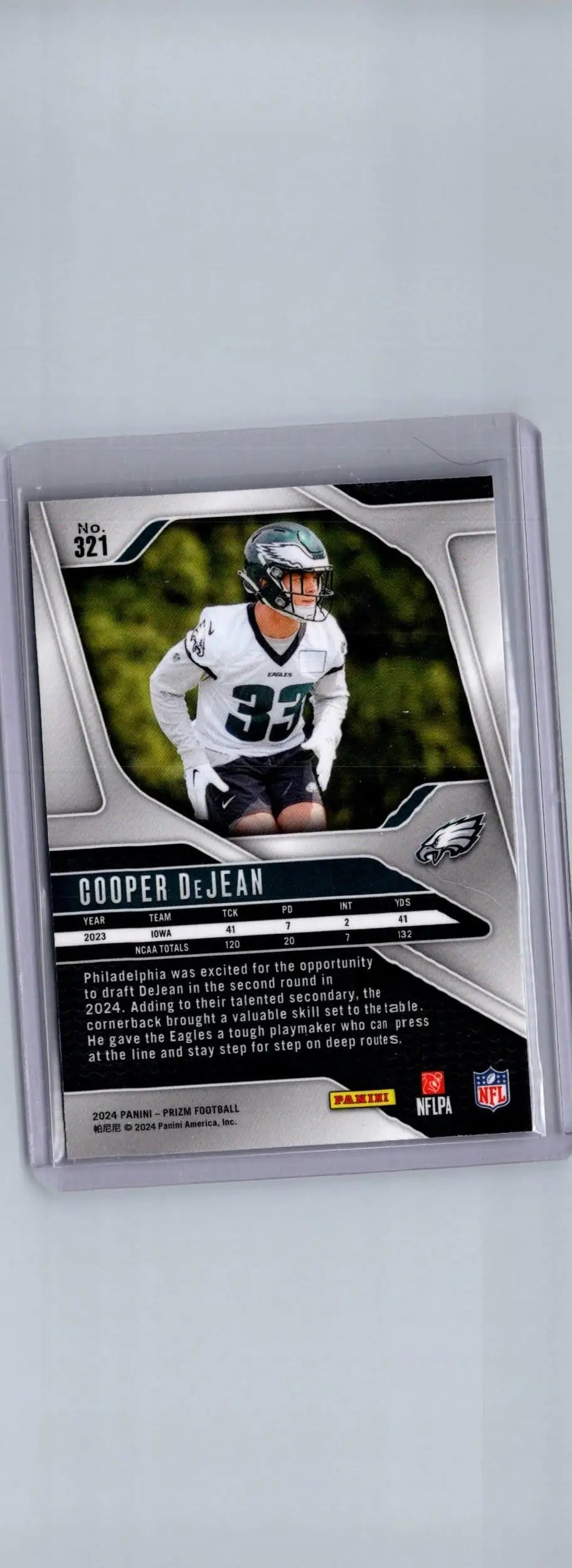 2024 Panini Prizm #321 Cooper DeJean - Football Card Single