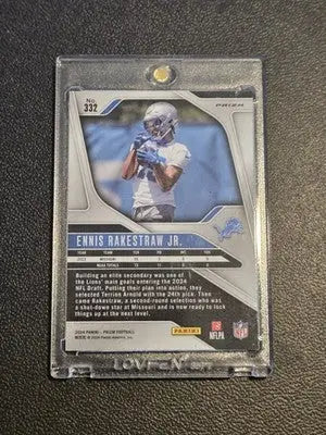 2024 Panini Prizm #332 Ennis Rakestraw Jr. Neon Green Pulsar - Football Card Single