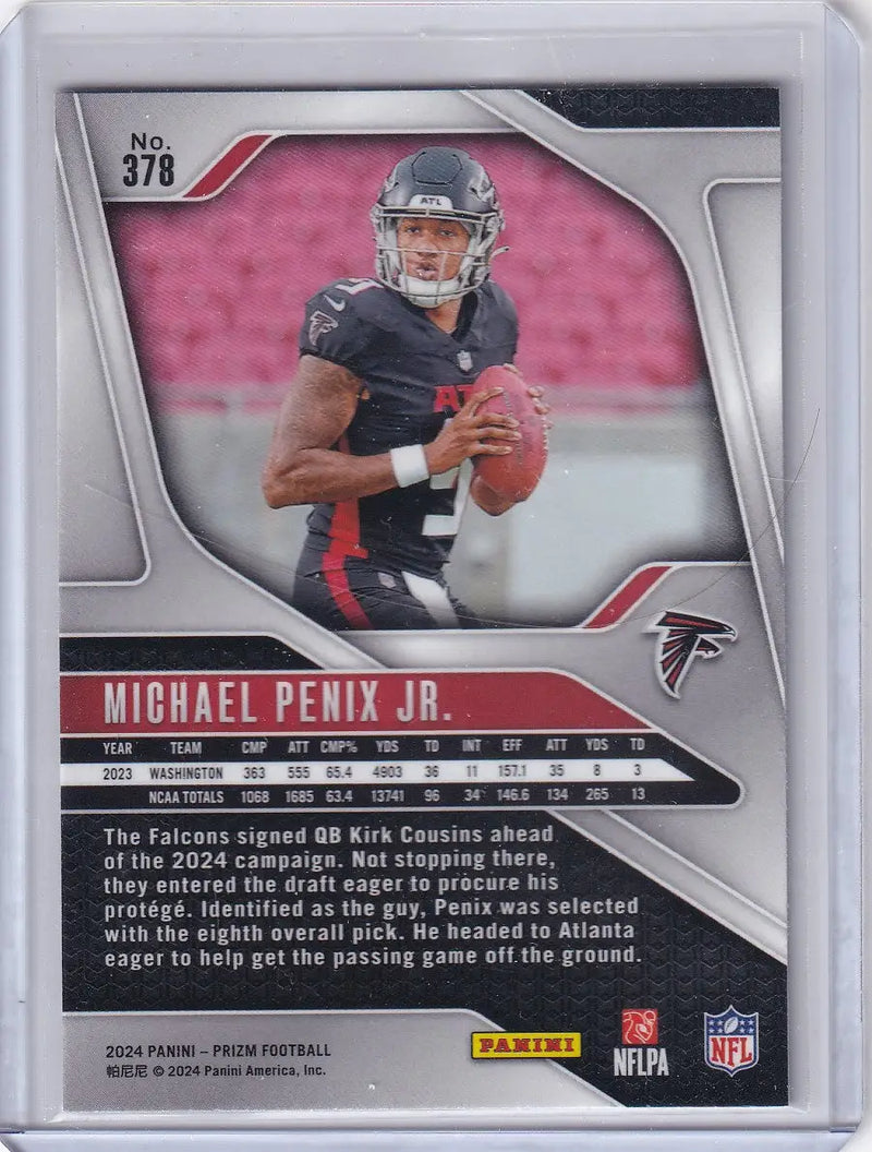 2024 Panini Prizm #378 Michael Penix Jr. - Atlanta Falcons
