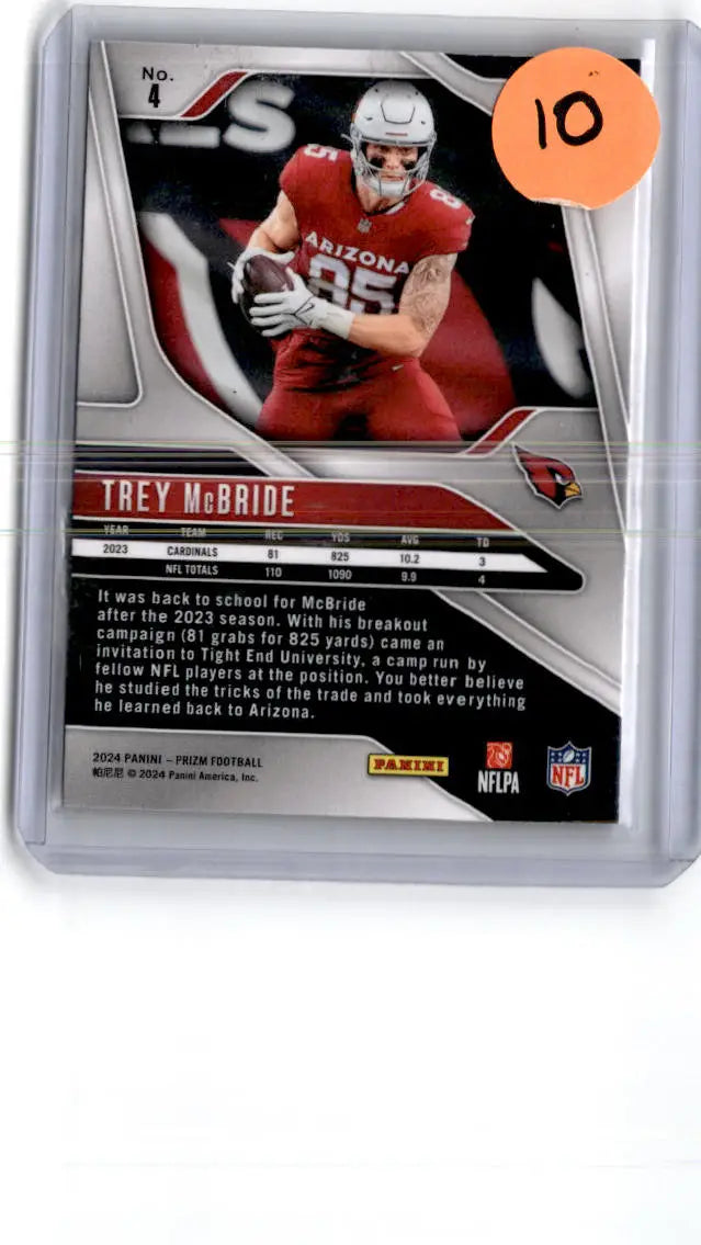 2024 Panini Prizm #4 Trey McBride Lazer - Football Card Single