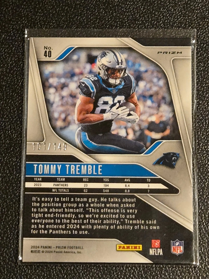 2024 Panini Prizm #40 Tommy Tremble Red Wave #/149 - Football Card Single