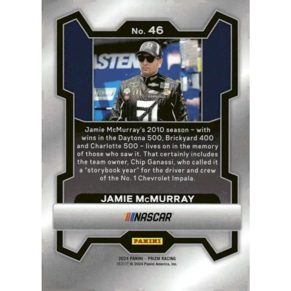 2024 Panini Prizm #46 Jamie McMurray NM-MT Cessna/Chip Ganassi Racing/Chevrolet Racing Card - Racing Card Single