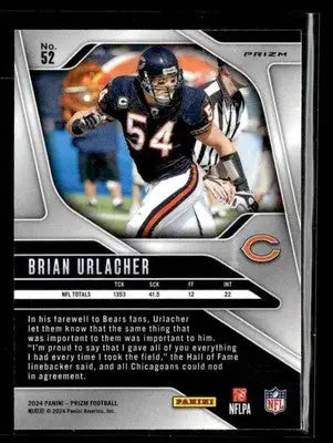 2024 Panini Prizm #52 Brian Urlacher Green Wave - Football Card Single