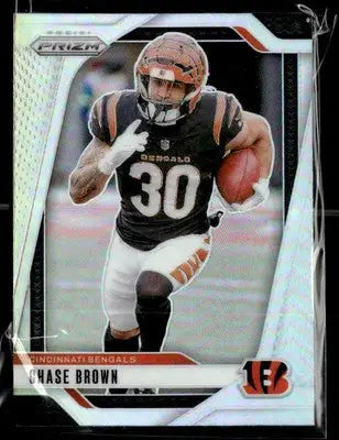 2024 Panini Prizm #60 Chase Brown Silver - Football Card Single