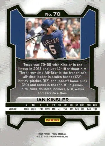 2024 Panini Prizm #70 Ian Kinsler NM-MT Rangers ID:76518 - Baseball Card Single