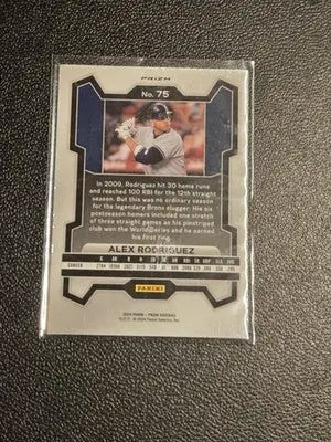 2024 Panini Prizm #75 Alex Rodriguez Green Prizms - Baseball Card Single