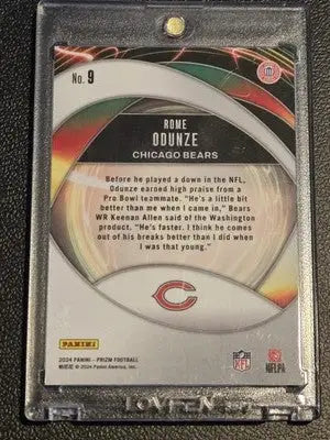 2024 Panini Prizm #9 Rome Odunze Portals - Football Card Single