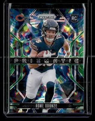 2024 Panini Prizm #9 Rome Odunze Prizmatic Green Ice Prizm - Football Card Single