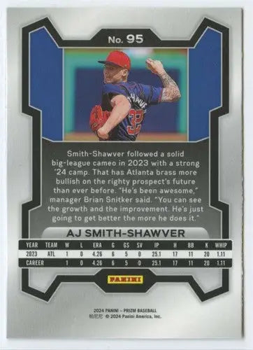 2024 Panini Prizm #95 AJ Smith-Shawver NM-MT Braves ID:76100 - Baseball Card Single