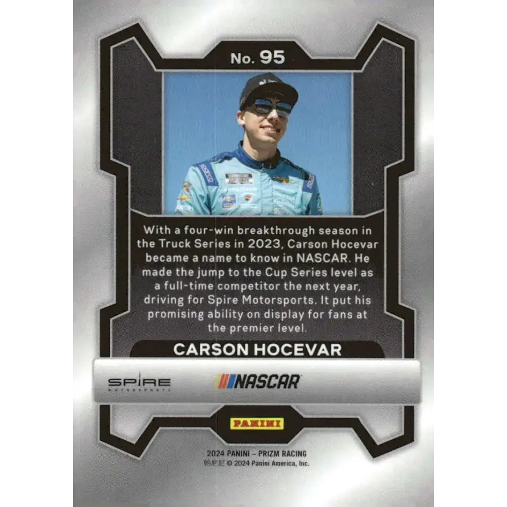 2024 Panini Prizm #95 Carson Hocevar NM-MT Delaware Life/Spire Motorsports/Chevrolet Racing Card - Racing Card Single