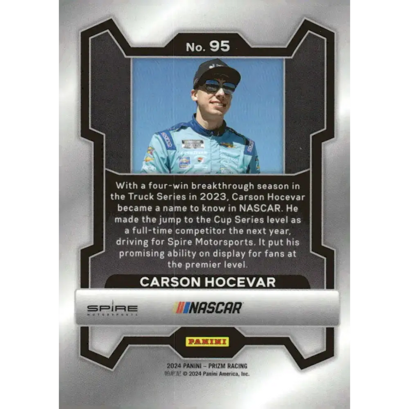 2024 Panini Prizm #95 Carson Hocevar NM-MT Delaware Life/Spire Motorsports/Chevrolet Racing Card - Racing Card Single