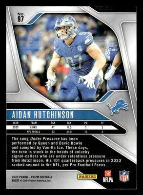 2024 Panini Prizm #97 Aidan Hutchinson - Football Card Single