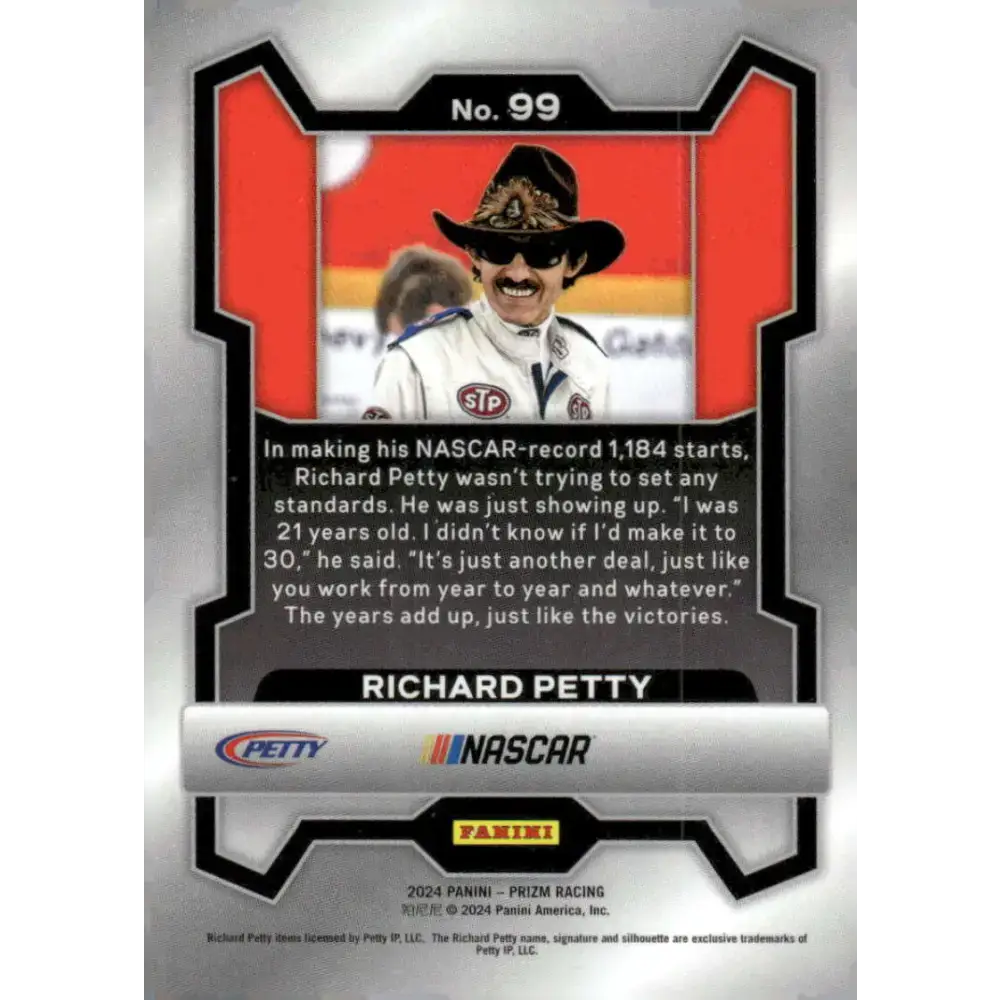 2024 Panini Prizm #99 Richard Petty NM-MT STP/Petty Enterprises/Plymouth Racing Card - Racing Card Single
