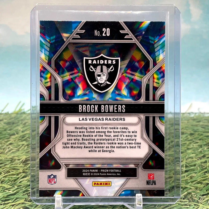 2024 Panini Prizm Brock Bowers Prizmatic Rookie Card (RC) Raiders - Football Card Single