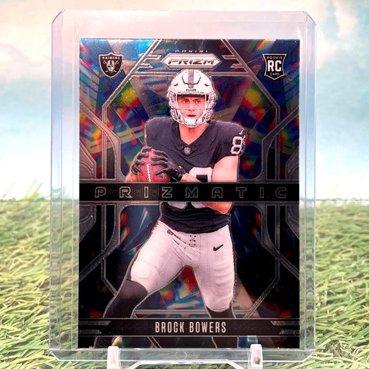 2024 Panini Prizm Brock Bowers Prizmatic Rookie Card (RC) Raiders - Football Card Single