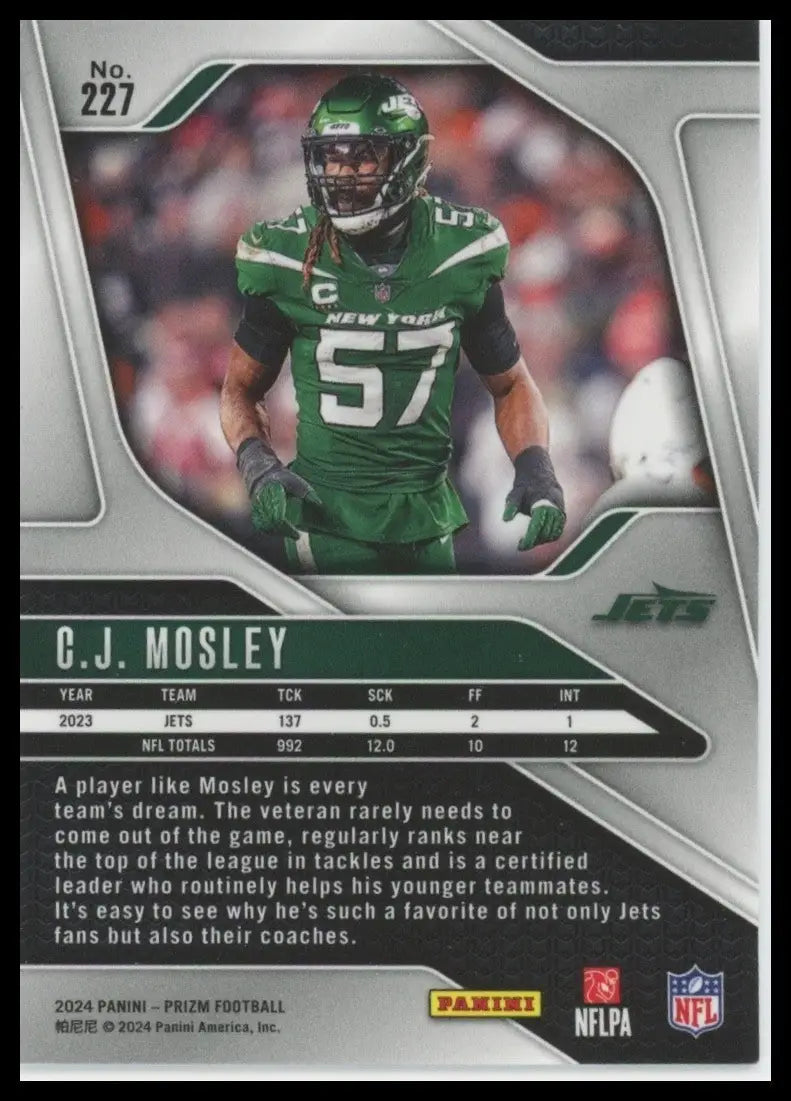 2024 Panini Prizm - C.J. Mosley #227 - Football Card Single