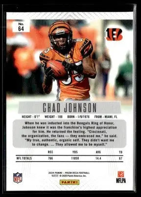 2024 Panini Prizm Deca Chad Johnson #64 Cincinnati Bengals