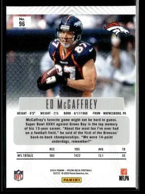 2024 Panini Prizm Deca Ed McCaffrey #96 Denver Broncos - Football Card Single