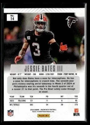 2024 Panini Prizm Deca Jessie Bates III #14 Atlanta Falcons
