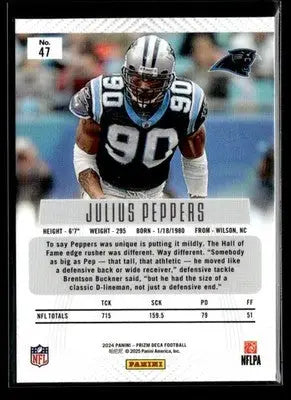 2024 Panini Prizm Deca Julius Peppers #47 Carolina Panthers