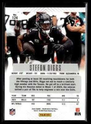 2024 Panini Prizm Deca Stefon Diggs #124 Houston Texans - Football Card Single