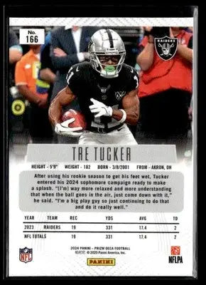 2024 Panini Prizm Deca Tre Tucker #166 Las Vegas Raiders
