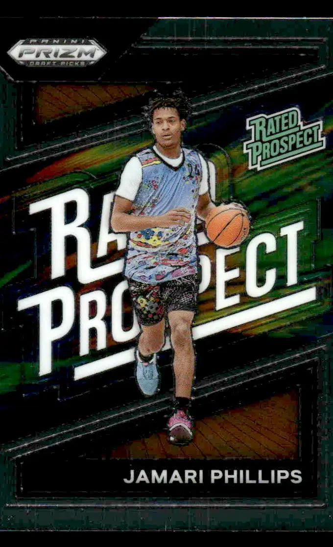 2024 Panini Prizm Draft Picks #14 Jamari Phillips Rated Prospect - Basketball Card Single
