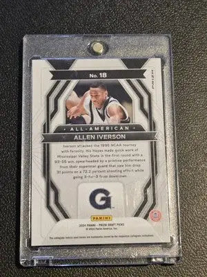 2024 Panini Prizm Draft Picks #18 Allen Iverson All-American Prizms Purple Wave - Basketball Card Single